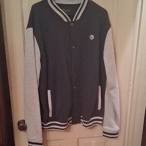 Champion Black and Gray Varsity Jacket